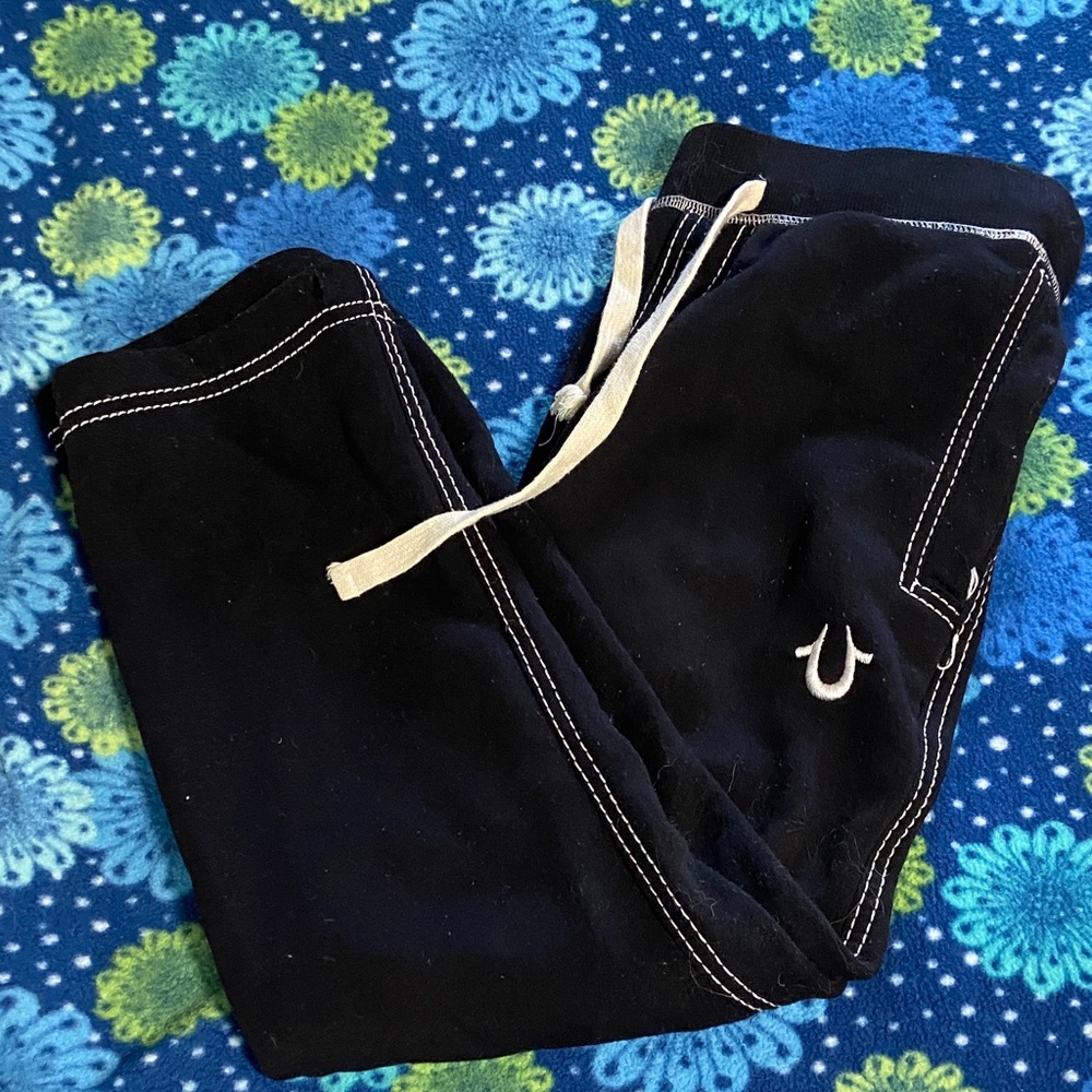 True Religion Black Sweatpants